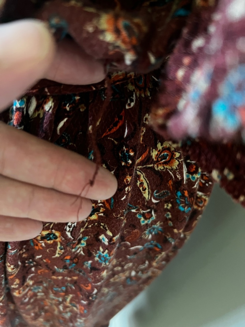 Knox Rose Rust Floral Wrap Maxi Dress - Picture 7 of 9